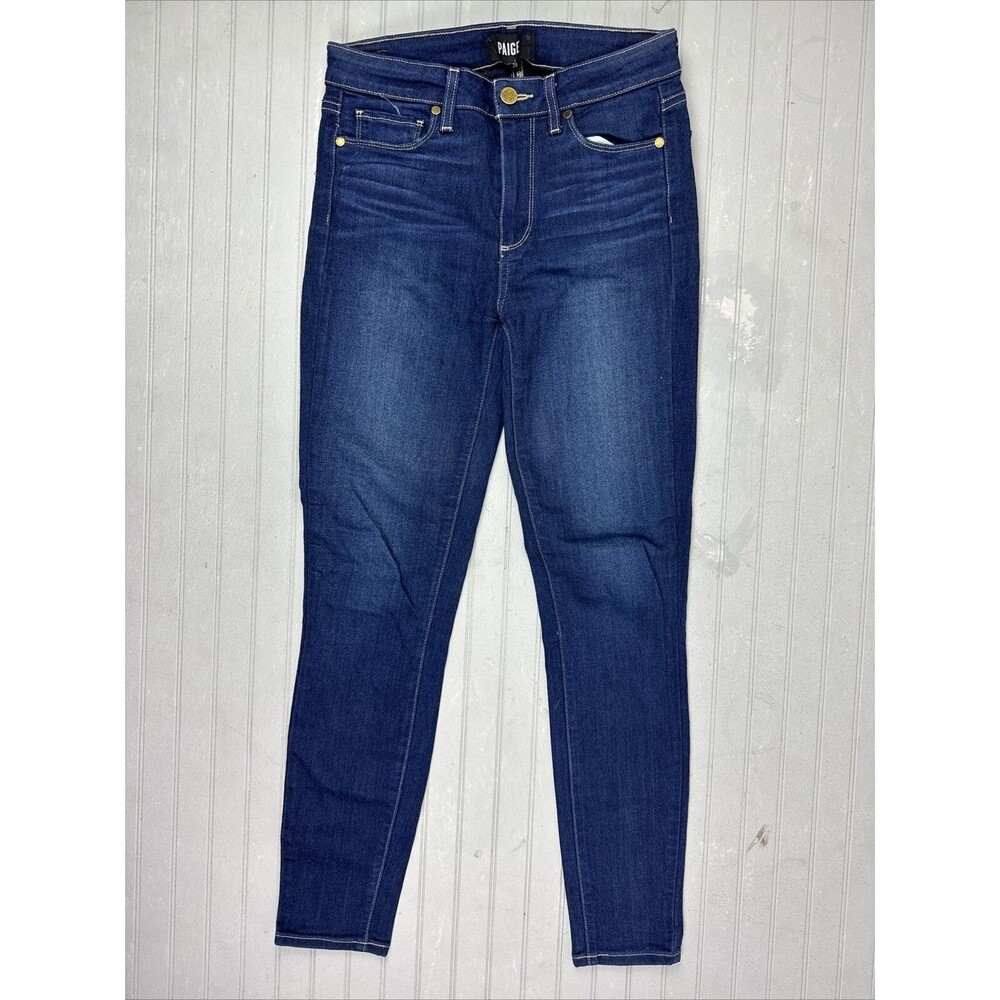 Paige Size 28 Womens Jeans Hoxton Ankle Mid Rise Dark Wash Stretch